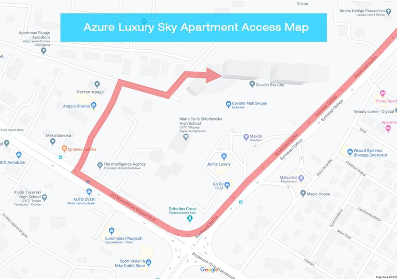 Azure Luxury Sky Апартамент Скопие